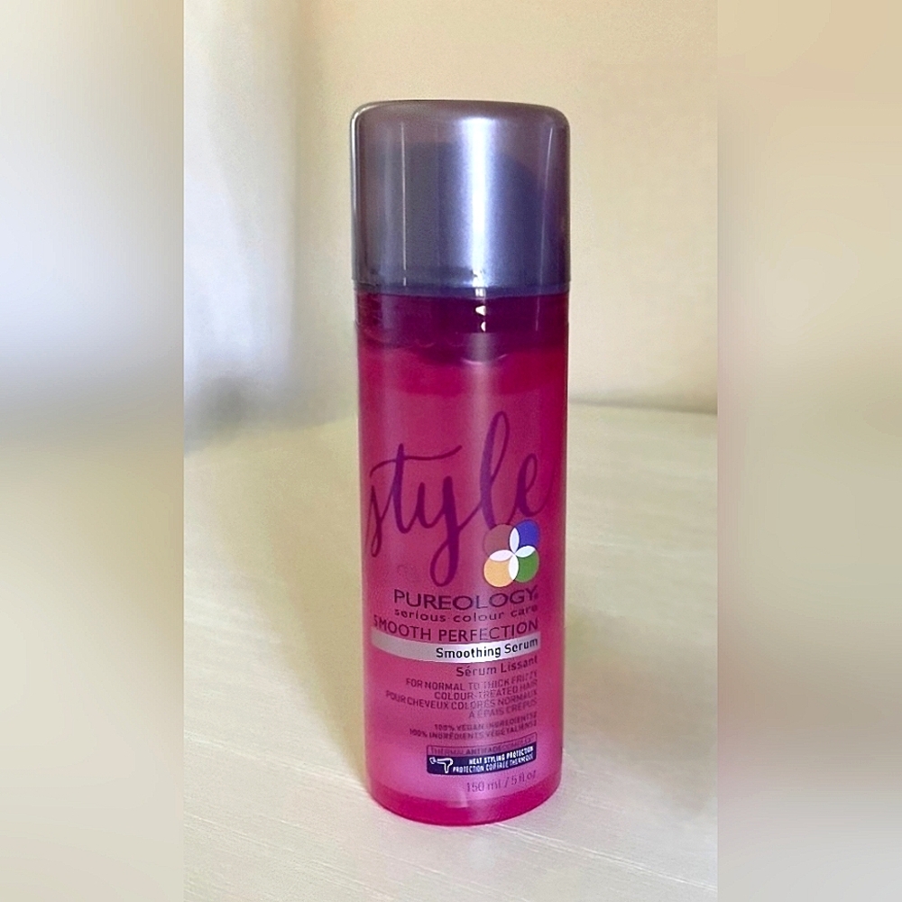 Pureology Smooth Perfection Heat Protectant Smoothing Shine Serum ~New ☆Rare HTF